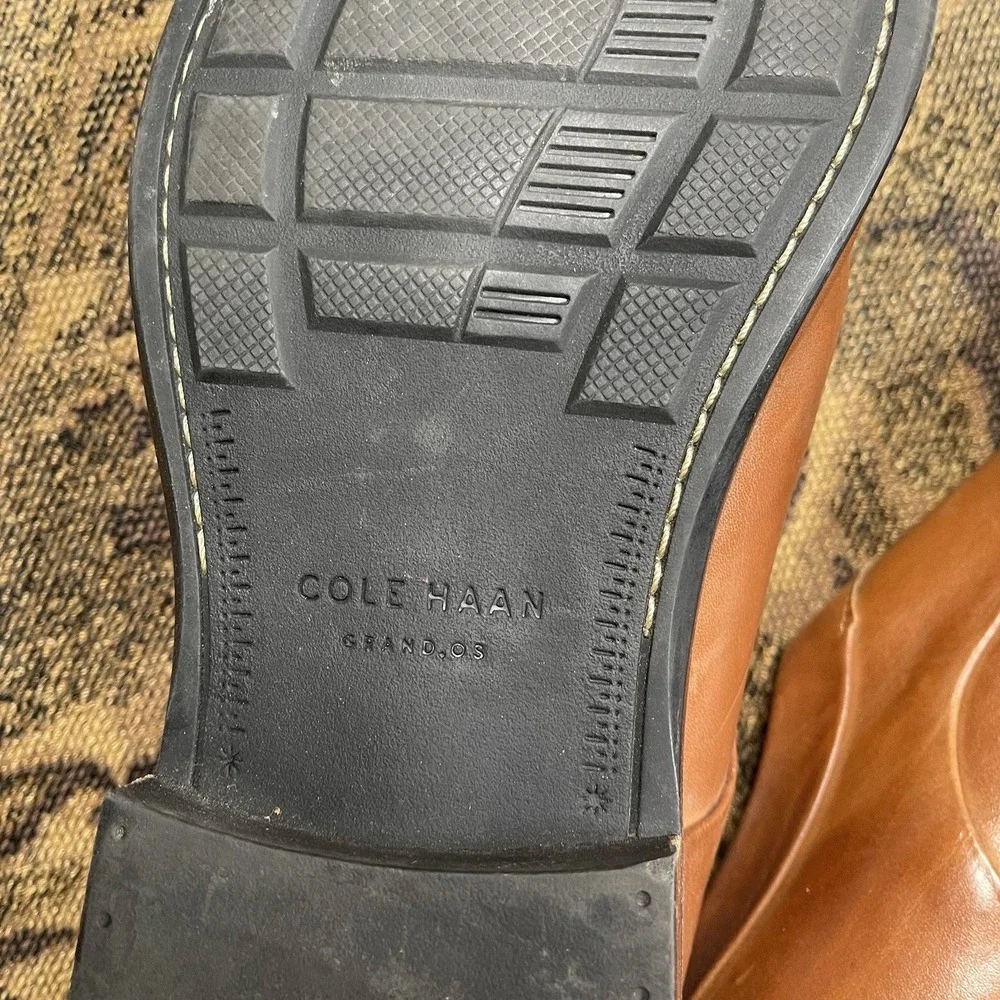 Cole Haan Shoes Mens 10.5 M Grand OS Oxford Brown Leather Cap Toe Warren C20153